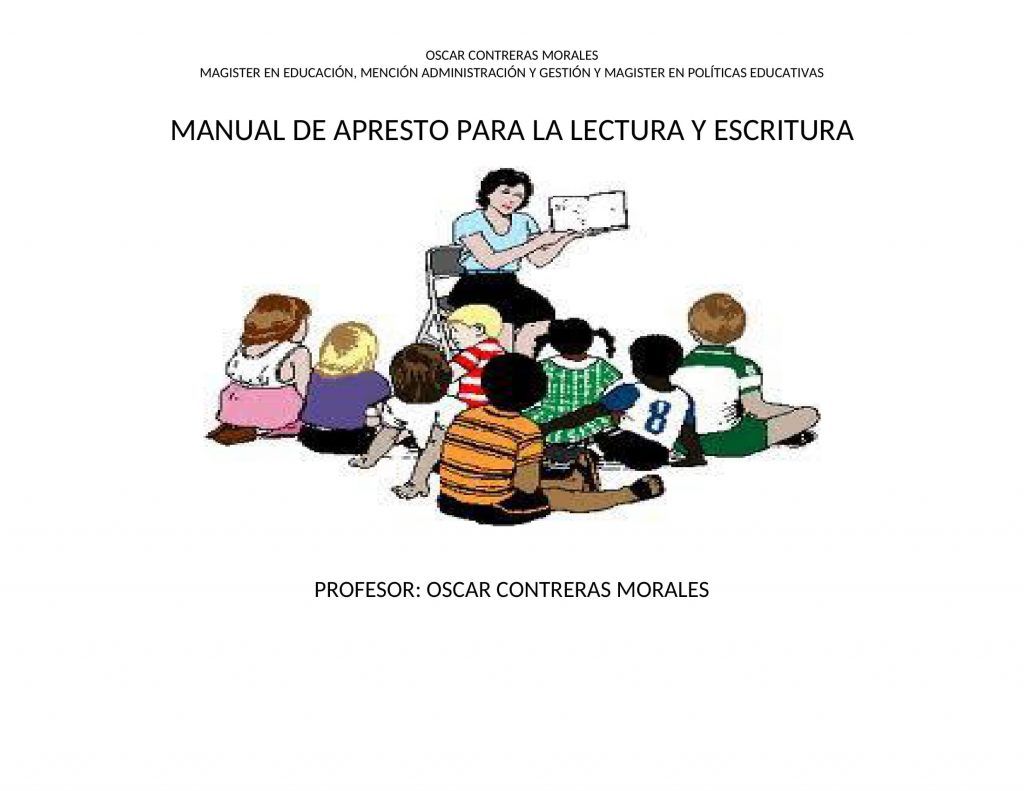 MANUAL DE APRESTO PARA LA LECTURA Y ESCRITURA 1