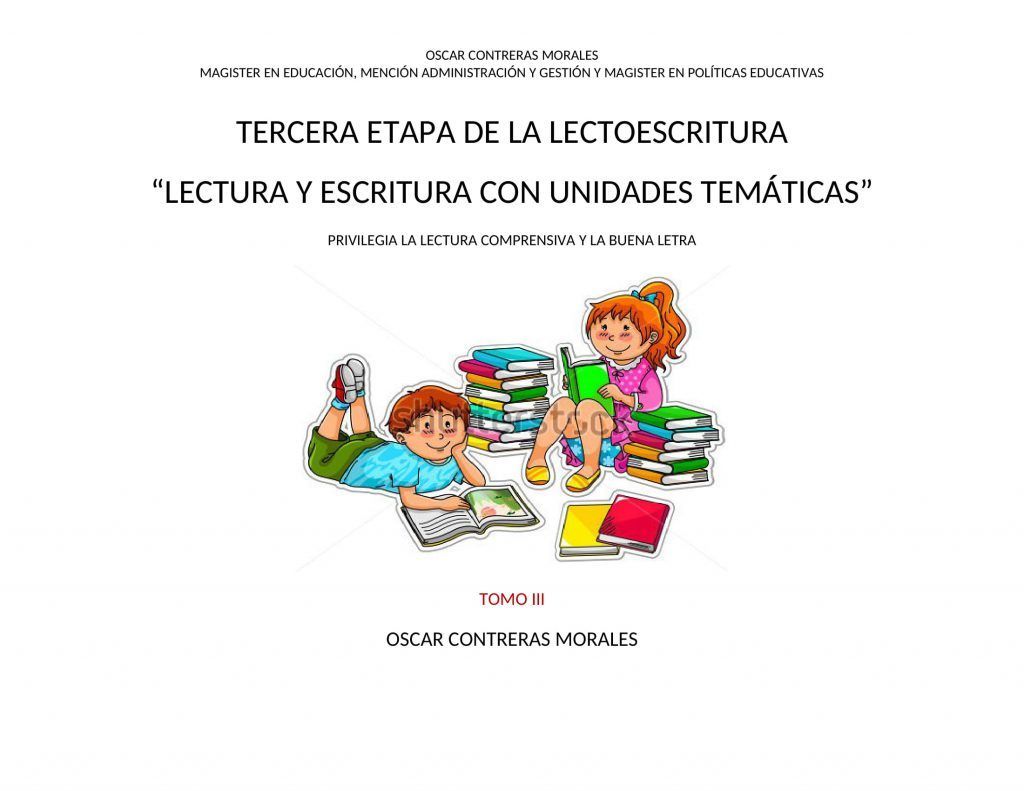 TOMO III ETAPA DE LA LECTOESCRITURA 1