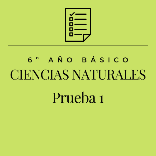 6º - Ciencias Naturales - Prueba 1